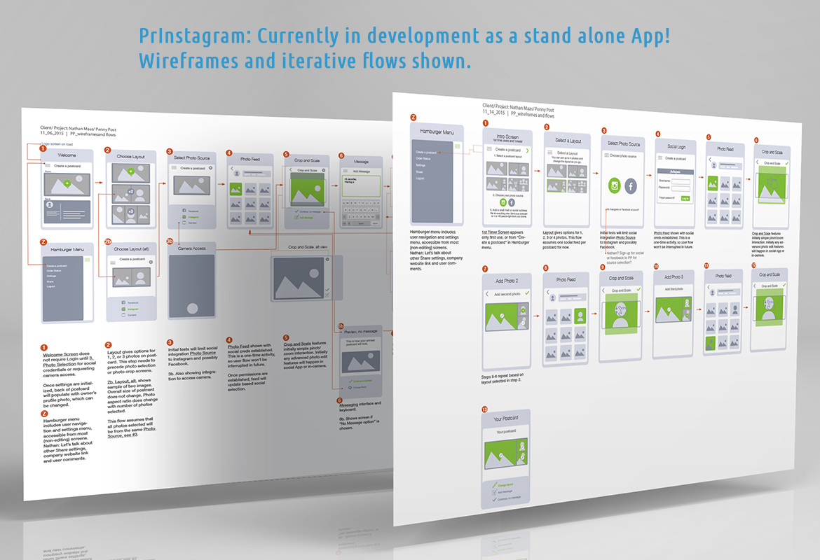 Wireframes for App